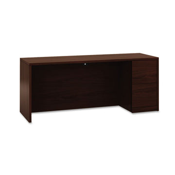 HON® 10500 Series Full-height Left Pedestal Credenza, 72w X 24d X 29.5h, Harvest freeshipping - TVN Wholesale